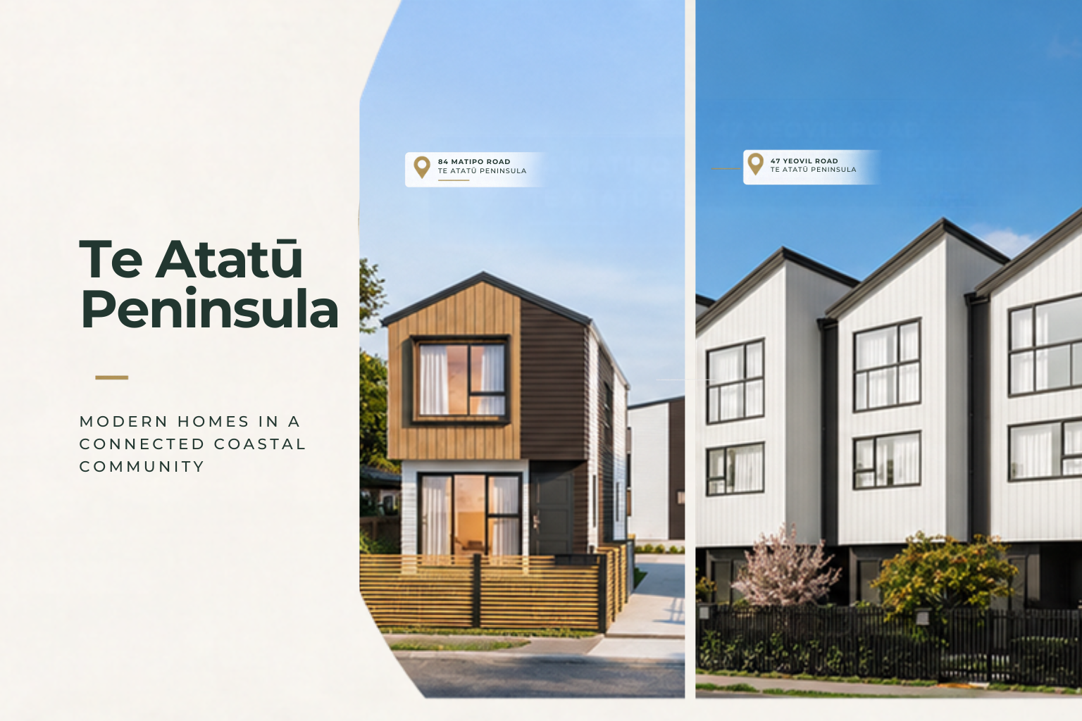Modern homes in Te Atatu Peninsula
